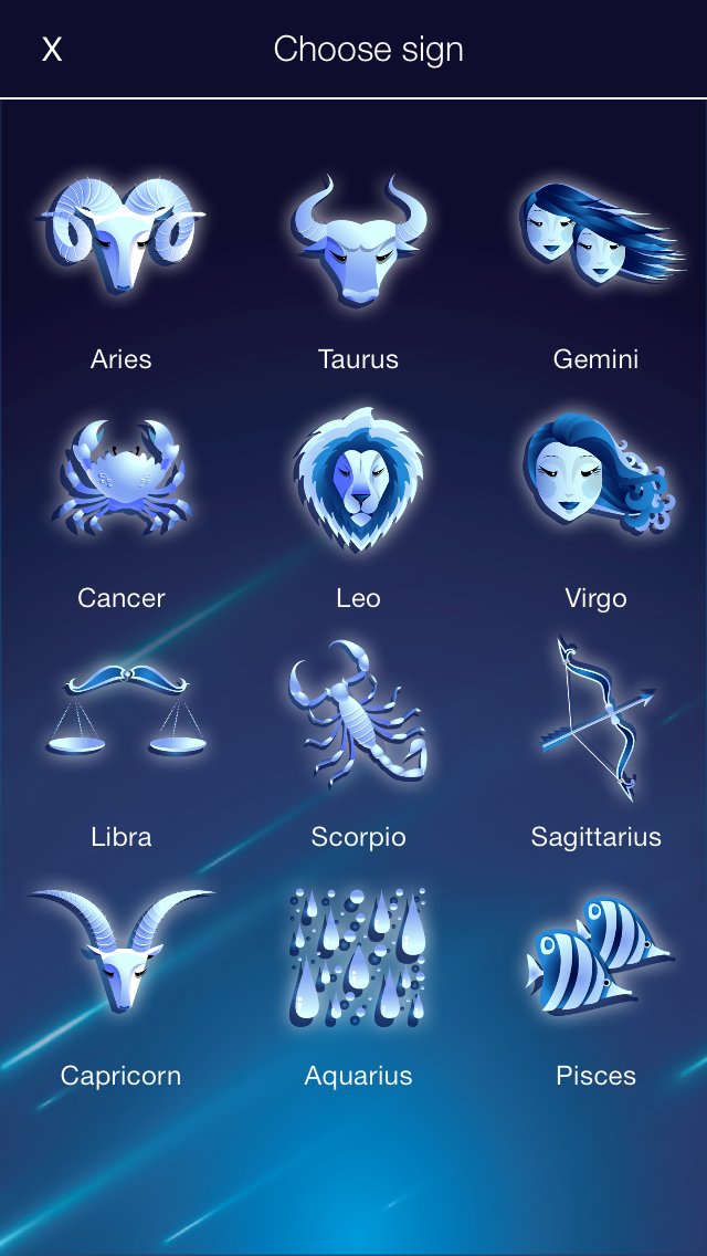 My Horoscope Screenshot signs view