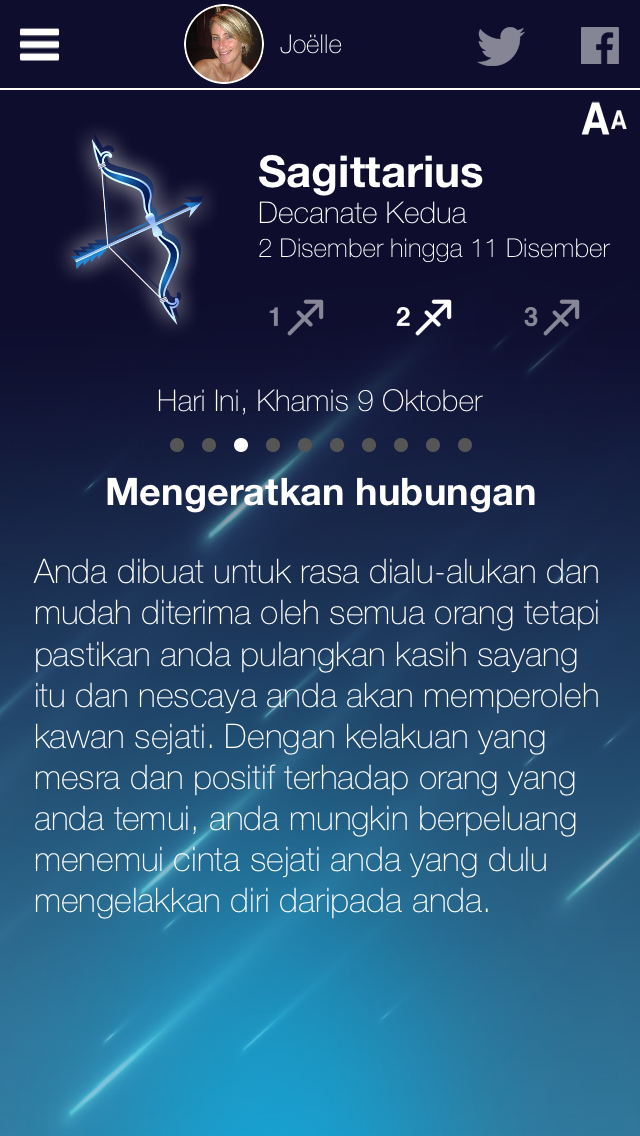 My Horoscope Screenshot woman view